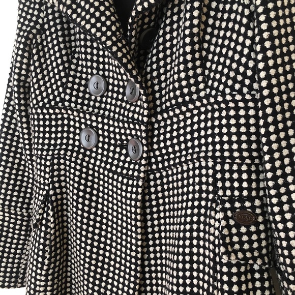 Polka-Dot Double Breasted Trench Coat - Picture 4 of 5